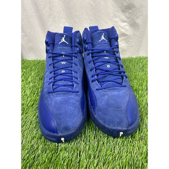 Size 12 - Nike Air Jordan 12 Retro Deep Royal Blue 2016 130690-400 OG XII‎ Blue main image 5
